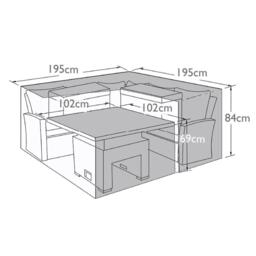 Maze Black Polyester Richmond Outdoor Corner Set Cover - thumbnail 4