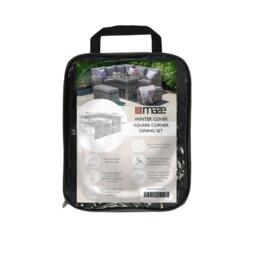 Maze Black Polyester Richmond Outdoor Corner Set Cover - thumbnail 1
