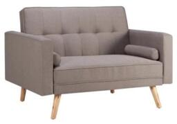 Clearance - Ethan Grey Fabric 2 Seater Sofa Bed - FSS15458