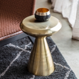 Winchester Gold Metal Side Table - thumbnail 2