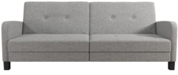 Alphason Boston Grey Linen Fabric 2 Seater Sofa Bed
