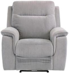 Havana Silver Grey Fabric Electric Recliner Armchair