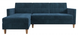 Harford Sectional Futon Storage Chenille Sofa Bed - 2112669UK