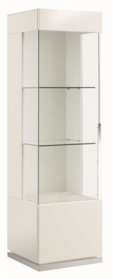 Alf Italia Canova White High Gloss 1 Door Display Cabinet - Left - image 1