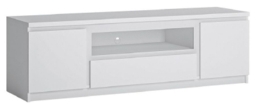 Grafton White 165cm TV Unit