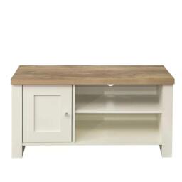 Highgate Cream Painted 1 Door TV Unit - thumbnail 2
