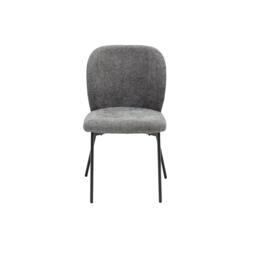 Faro Dining Chairs - Set of 2 - Fabric - Charcoal - thumbnail 2