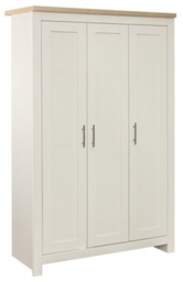 Birlea Highgate Cream Painted 3 Door Wardrobe