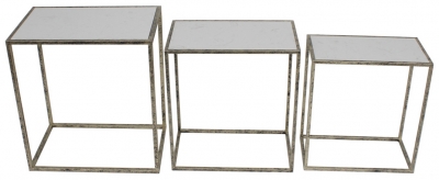 Mindy Brownes Irma Antique Gold Marble Nest of Tables (Set of 3)