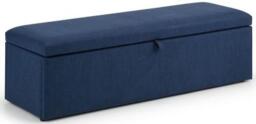 Sorrento Blue Linen Fabric Blanket Box