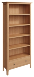 Appleby Oak 1 Drawer Bookcase - thumbnail 3