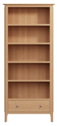Appleby Oak 1 Drawer Bookcase - thumbnail 1