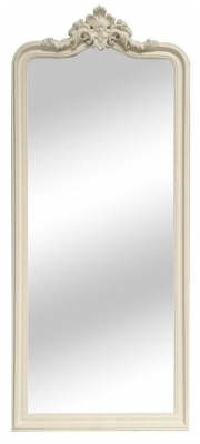 Cream Ornate Leaner Mirror - 80cm x 190cm