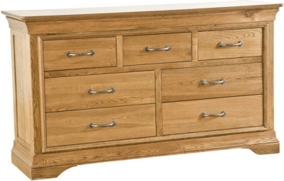 Lyon Oak 3+4 Drawer Chest - image 1