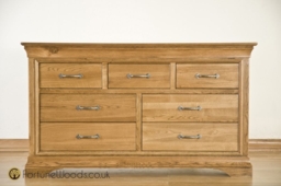 Lyon Oak 3+4 Drawer Chest - thumbnail 3