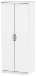 Camden White Matt 2 Door Plain Wardrobe