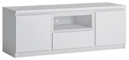 Grafton White 135cm TV Unit