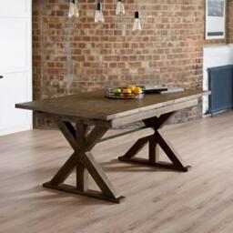 Chatsworth Extending Dining Table - 6-8 Seater - 180cm-200cm - Reclaimed Pine - thumbnail 1