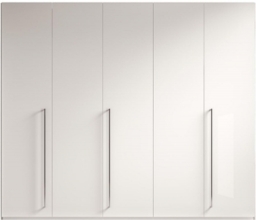 Modern Treviso White Italian 5 Door Wardrobe