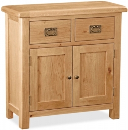 Salisbury Premium Oak 85cm Compact 2 Door Sideboard