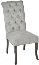 Hill Interiors Silver Roll Dining Chair with Ring Pull (Sold in Pairs) - thumbnail 1