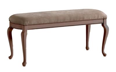 Camel Giotto Walnut Italian Padded Bench - image 1