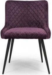 Malmo Mulberry Velvet Fabric Dining Chair (Sold in Pairs)