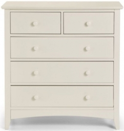 Cameo Stone White Pine 3+2 Drawer Chest