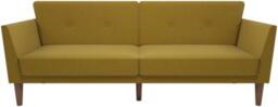 Nowata Regal Mustard Linen Futon Sofa Bed - 2180329NUK