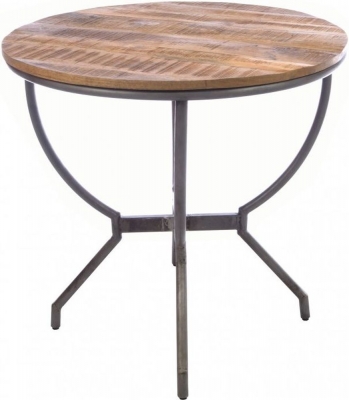 Old Empire Mango Wood Round Dining Table - 2 Seater - image 1