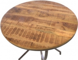 Old Empire Mango Wood Round Dining Table - 2 Seater - thumbnail 3
