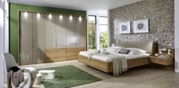 Serena Bi-Fold Panorama Door Wardrobe with Champagne Glass - thumbnail 3