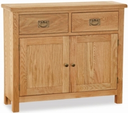 Salisbury Lite Oak 100cm Small 2 Door Sideboard
