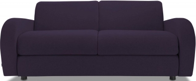 Jay-Be Retro Luxury Reflex Foam 3 Seater Sofa - Aubergine Fabric