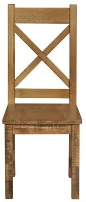 Regatta Rustic Pine Cross Back Dining Chair (Sold in Pairs)