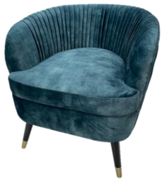 Mindy Brownes Aurora Blue Vintage Armchair Chair - thumbnail 2