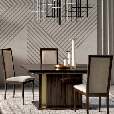 Modum Volare Walnut Italian Extending Dining Set with Dining Chair - image 1