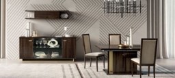 Modum Volare Walnut Italian Extending Dining Set with Dining Chair - thumbnail 2