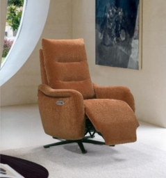 Apollo Cinnamon Swivel Power Recliner