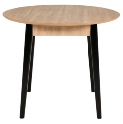 Vida Living Lotti Oak Dining Table, 90cm Seats 2 Diners Round Top