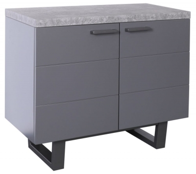 Fusion Grey Concrete Effect Top Small Sideboard