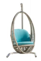 Skyline Heri Walnut Rattan Outdoor Hanging Chair