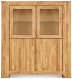 Clemence Richard Massive Oak Display Cabinet - thumbnail 1