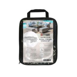 Maze Black Polyester Royal Corner Outdoor Dining Set Cover - thumbnail 1