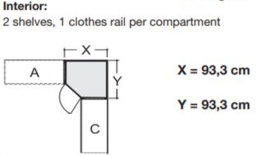 Loft Corner Wardrobe - Variation Available - thumbnail 4