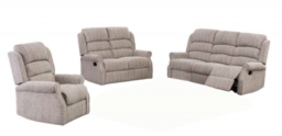 Windsor Natural Fabric 3+2+1 Recliner Sofa Suite