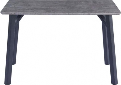 Aleah Grey and Black 120cm Dining Table - image 1