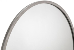 Octave Pewter Effect Lacquered Round Wall Mirror - 80cm x 80cm - thumbnail 2