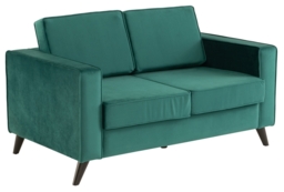 Cara Fabric 2 Seater Sofa - Forest Green - thumbnail 2
