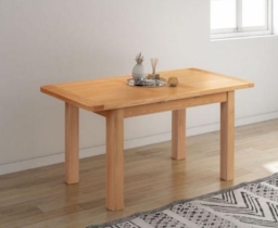 Clarion Oak 4 Seater Extending Dining Table - thumbnail 3